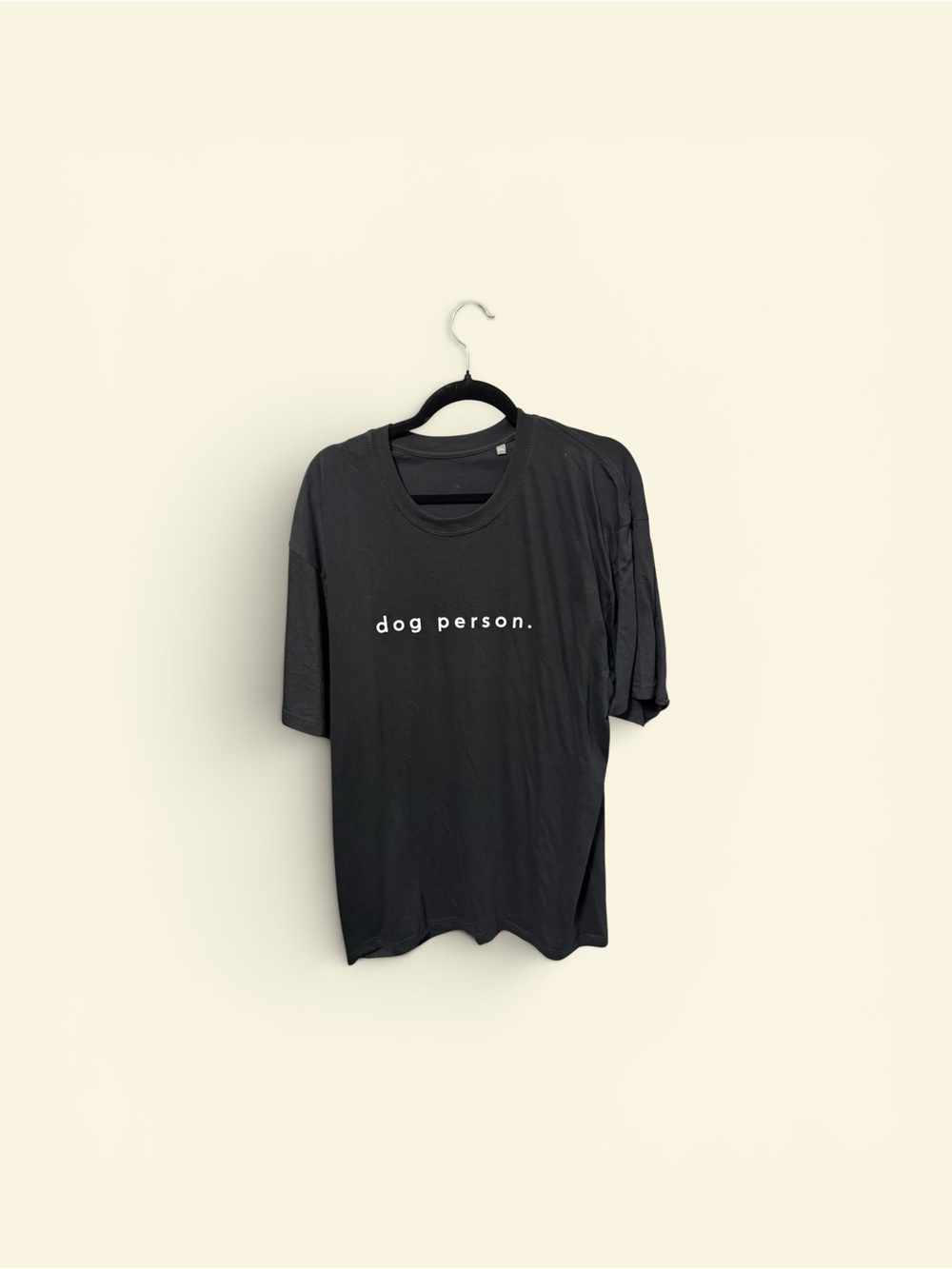 Unbranded Black "dog person." Graphic Tee for Dogs Lovers